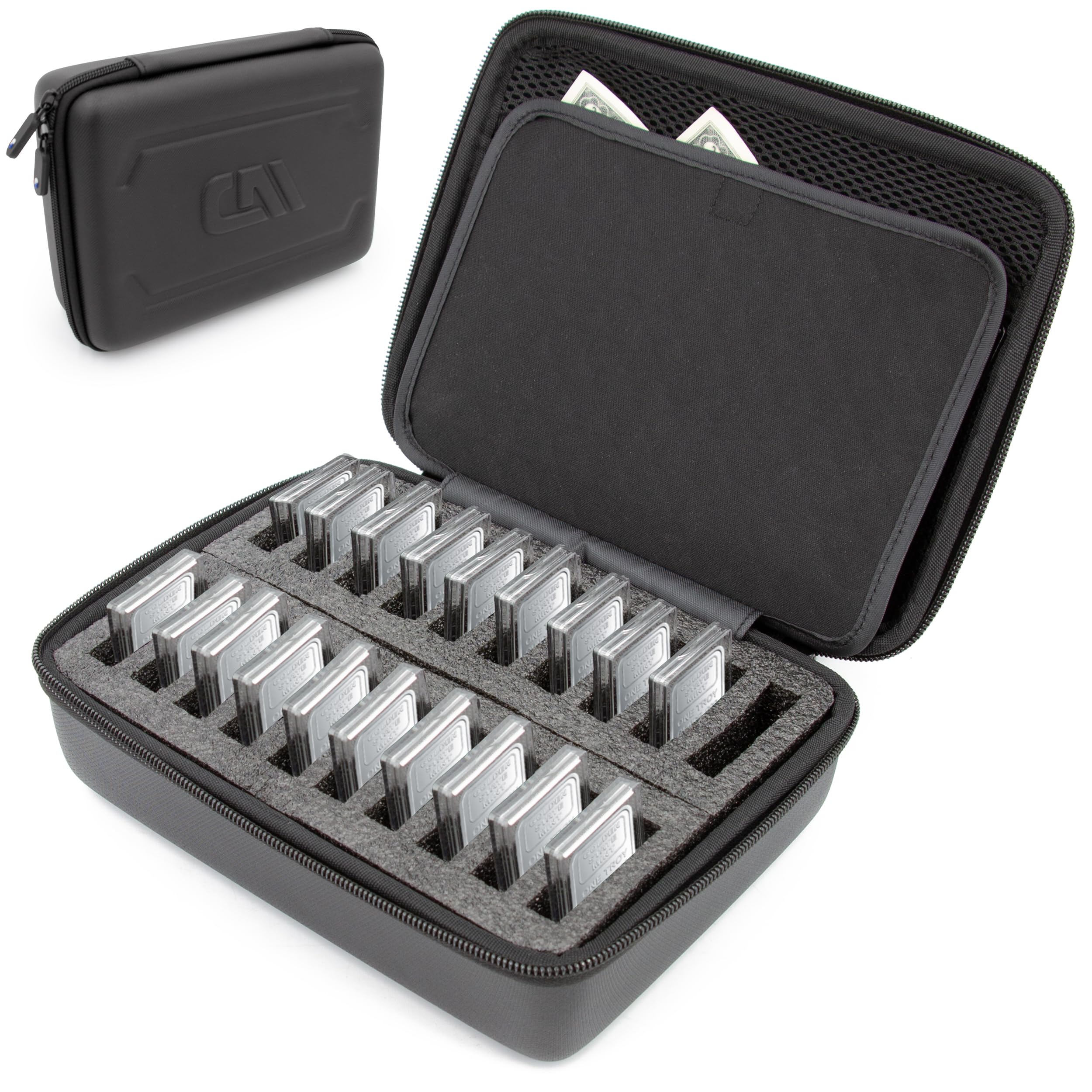Amazon.com : CASEMATIX 1 oz Silver Bar Capsule Holder Case for 1